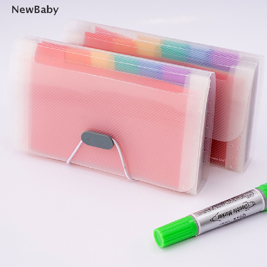 Newbaby File Folder Organizer Portable 13 Slot Ukuran A6 Untuk Tempat Penyimpanan Dokumen