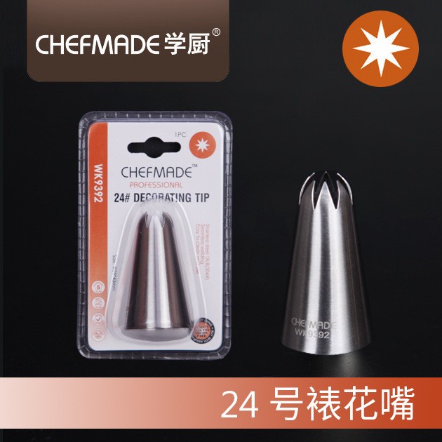 chefmade stainless spuit decorating tip (per pcs) wk9392 wk9393 wk9389 pastry tip