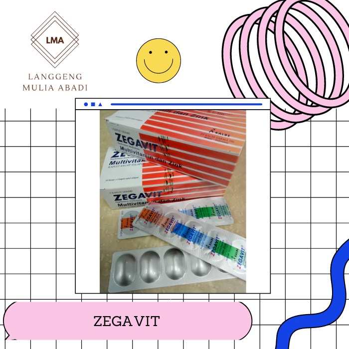 Suplemen daya tahan tubuh ZEGAVIT multivitamin dan zink VITAMIN