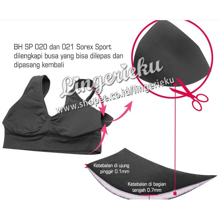 Sorex SP 020 Promo Diskon Besar BH Senam Olahraga Sports Bra Wanita