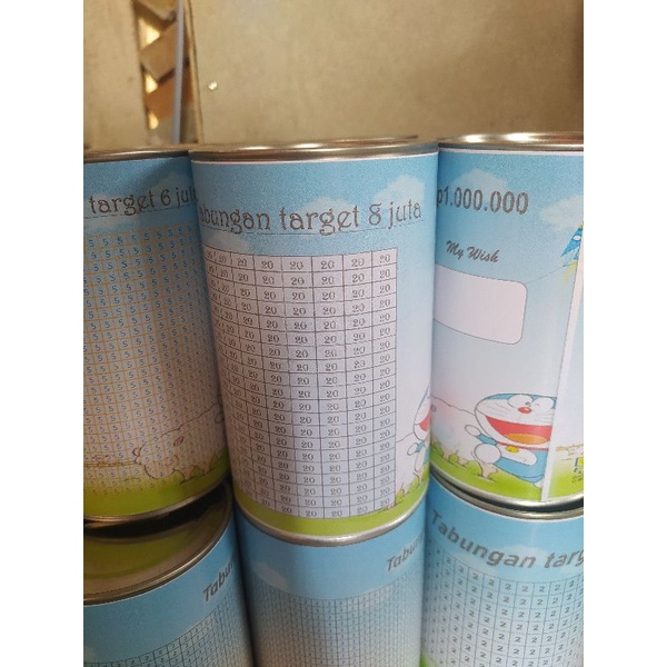 CELENGAN TARGET / TABUNGAN TARGET 20K 8JT/ CELENGAN TIKTOK MODEL DORAEMON