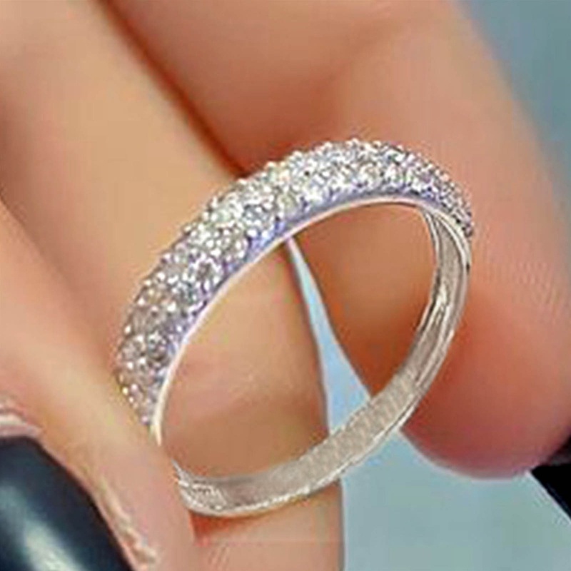 Perhiasan Cincin Jari Wanita Model Simple Serbaguna Untuk Aksesoris Pesta