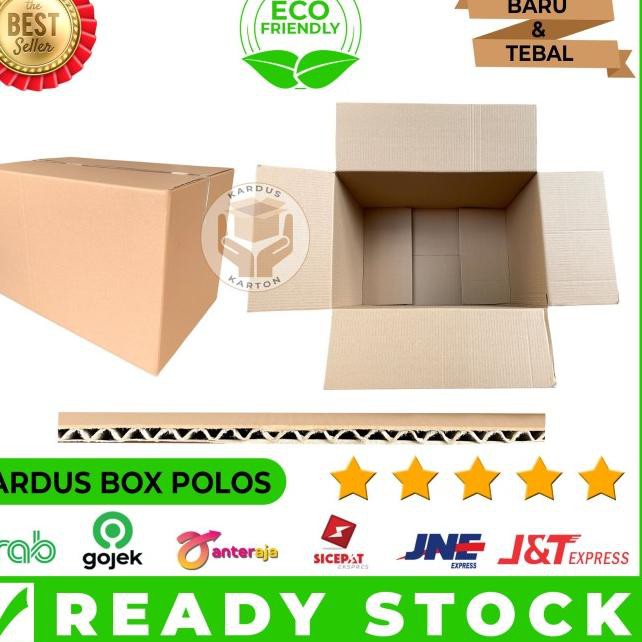 

Bagus Banget-352 Kardus Polos / Karton Box Packing 60 X 40 X 40 Cm Single Wall, Jumbo