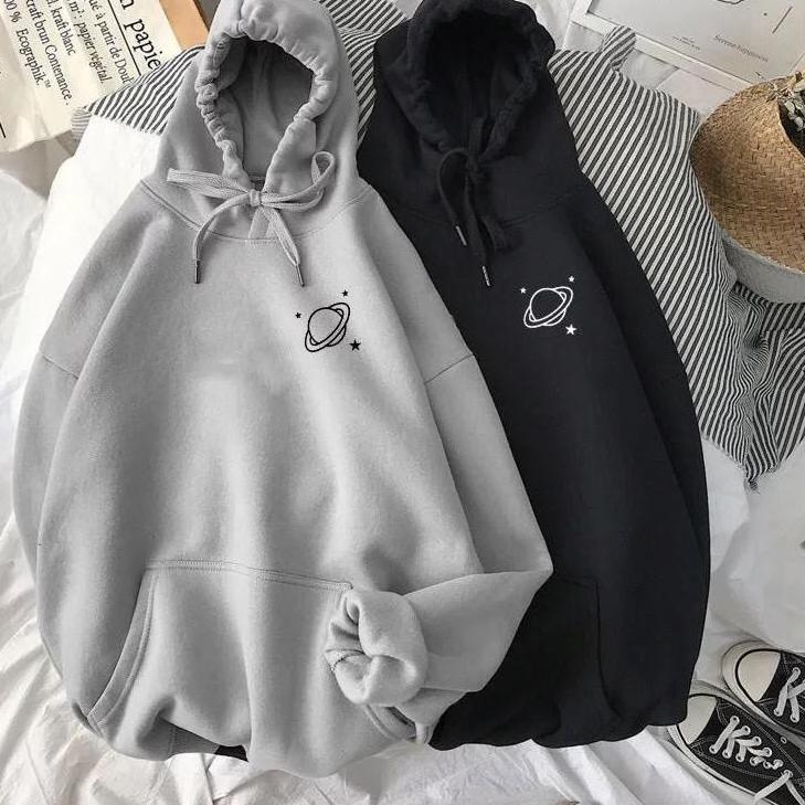 "DRI.21Jl22ž" RealBenSweater Hoodie Oversize Hoodie Wanita Hoodie Couple Pasangan Simple Planet Kore