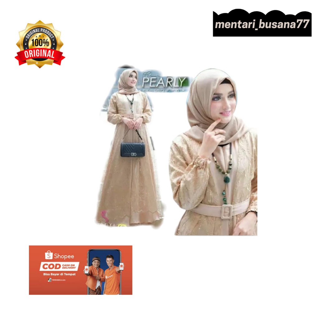 ELEGANT Gamis Pearly Maxy Dress Jumbo Murah! / mentari_busana77 gamis dewasa//remaja terlaris2022 / Terbaru pakaaian muslim wanita / Gamis Brukat Tulle Tile / Ukuran M L XL XXL 3XL / Bayar di tempat (cod)