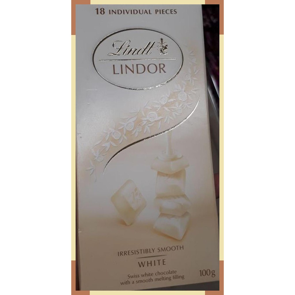 

Lindt Lindor 18 individual piece white chocolate 100 gram