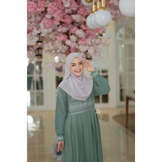 ZOYA DRESS BY ZR / GAMIS ABAYA BORDIR / BAJU GAMIS WANITA TERBARU TRENDY ANNASHIHAH FASHION