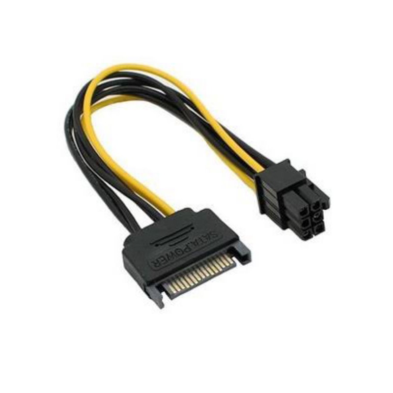 KABEL POWER VGA 6 PIN TO DUAL MOLEX IDE SATA