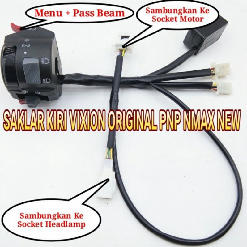 saklar switch on off Vixion pnp All new Nmax 2020 2022