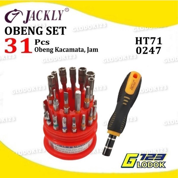 Obeng Set 31 Pcs Service Jam Kacamata HP Handphone PC Komputer Laptop