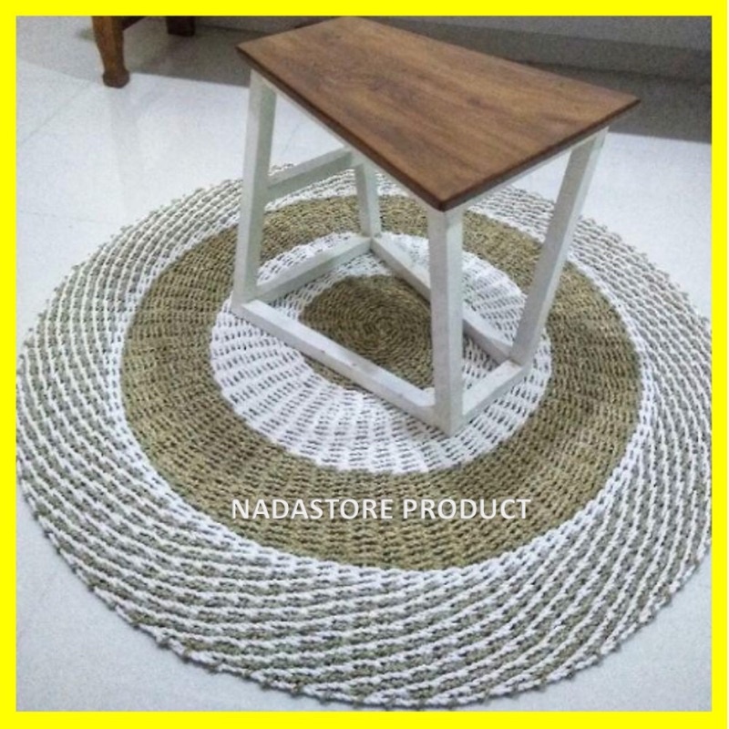 Rug Anyaman Seagrass/Karpet Anyaman Enceng gondok 100-120cm