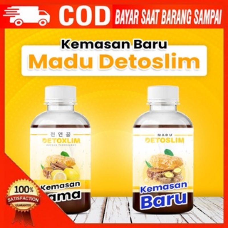 Madu Detoslim Asli 100% Original 1 Botol Madu Pelangsing Madu Diet Madu Penurun Berat Badan