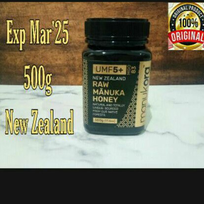 

Madu Manuka Honey Manukora UMF 5+ 500gr