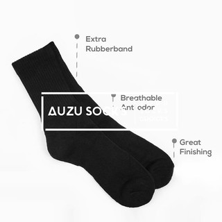 Kaos  kaki  sport olahraga tebal hitam  putih  panjang  
