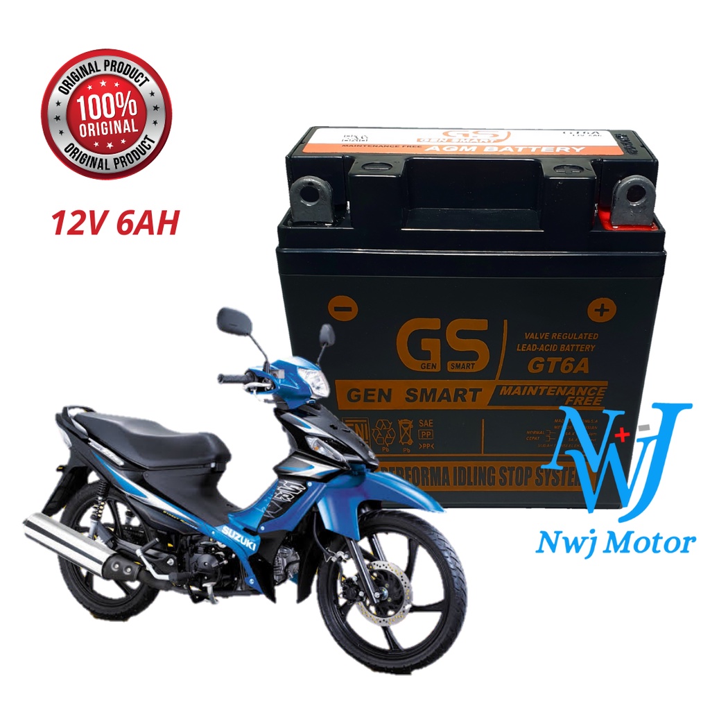 Jual Aki Motor Shogun 110 Smash Tornado Bravo Satria Hiu Gm5z Gt6a Yb5l 