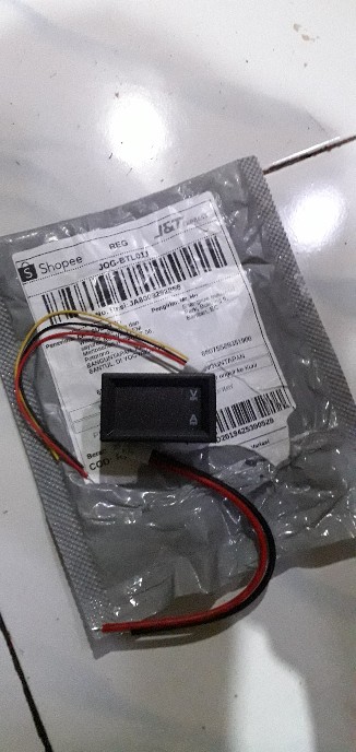 [cele]dc 0-100v 10a Ammeter Voltmeter Digital/tampilan Ganda/detektor Tegangan 0.28 Merah Biru Led