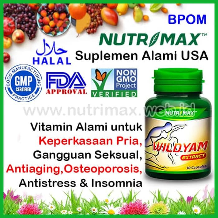 DISKON -  Nutrimax Wild Yam Extract Vitamin Untuk/Buat Kejantanan Kesuburan Pria