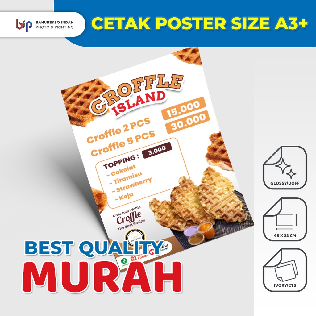 

Poster Desain Custom / Poster K-Pop / Poster Anime / Poster Aesthetic A3+ Ivory
