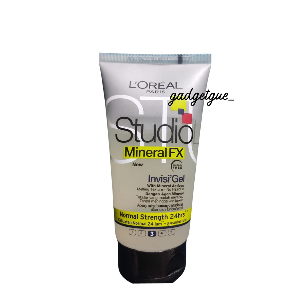 Loreal paris studio line Mineral FX Invisi Gel Hair Styling 150ML - gel rambut pria hair gel origina