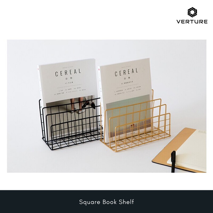 

READY Penyangga / tempat Buku Minimalis - Square Shelf Book - Putih TERBARU