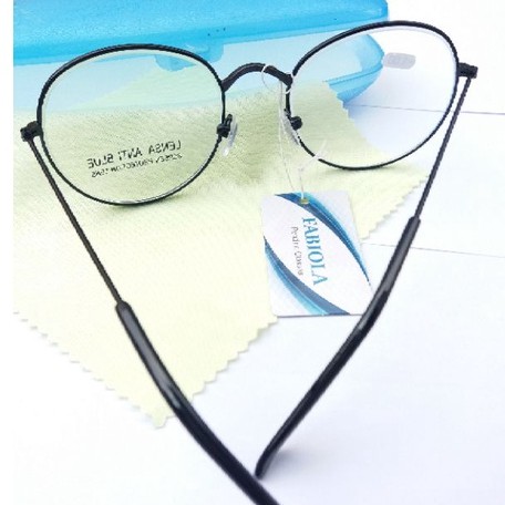 Kacamata MINUS Anti Radiasi Frame Oval Pria Wanita  | FREE BOX | VB 939