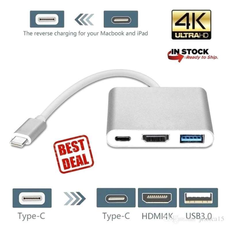 Android tipe C usb lightning type c 5.1 ( 5 in 1) to hdmi