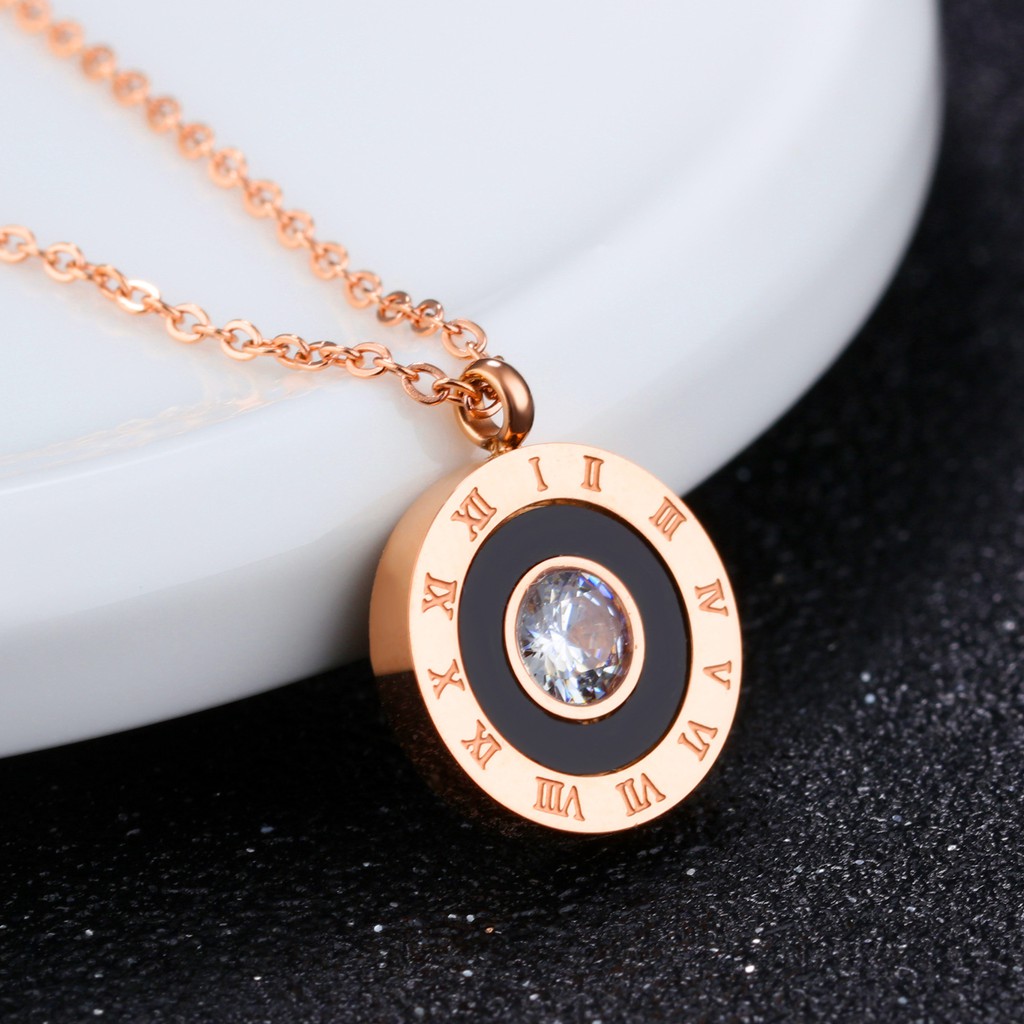 [New] Kalung fashion aksesoris titanium mini korea hadiah wanita cewek 316L anti karat KK059