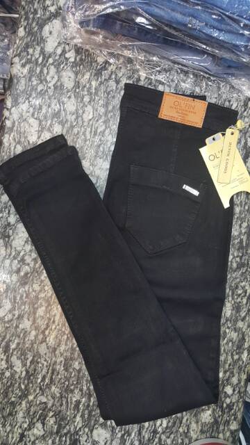 diskon celana panjang highwaist olfin jeans