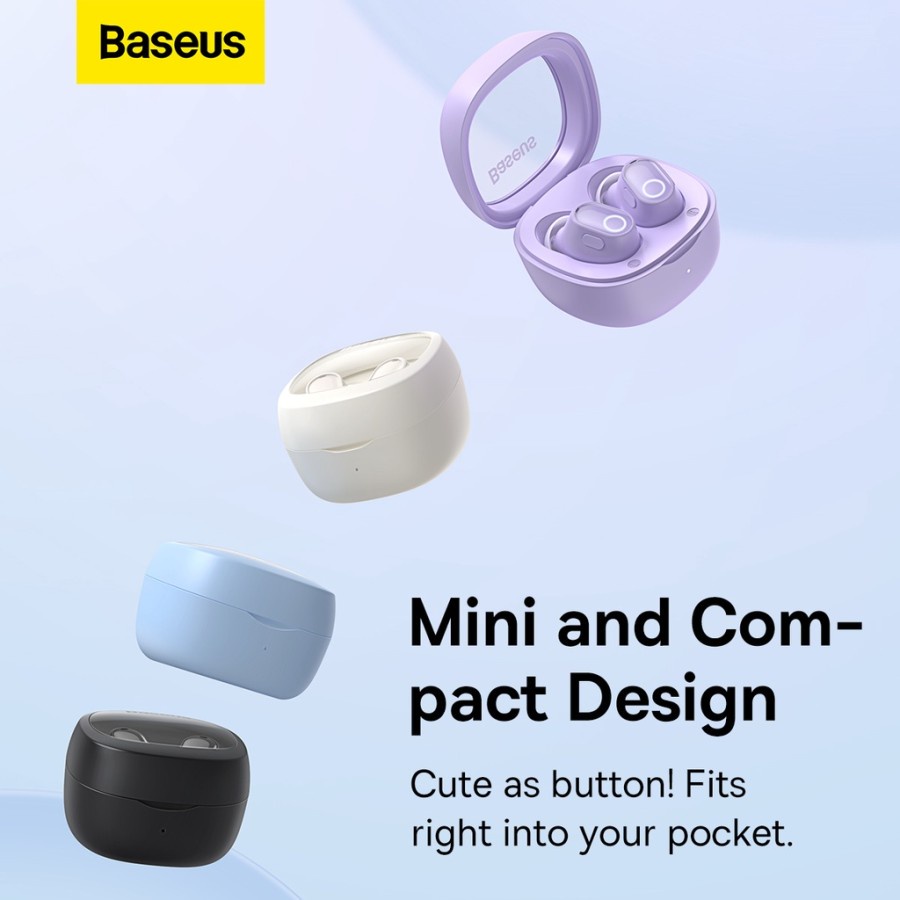 BASEUS ORIGINAL True Wireless Stereo Bluetooth Earphone WM02 Mini Earbuds TWS Headset Ori