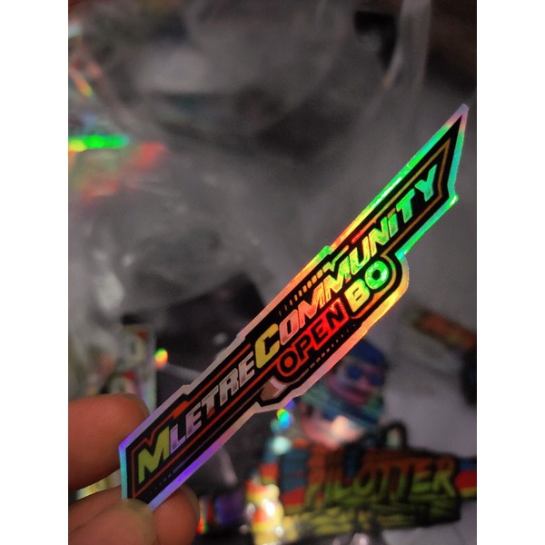 Stiker Open BO hologram