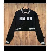 jaket varsity/baseball jaket crop H909