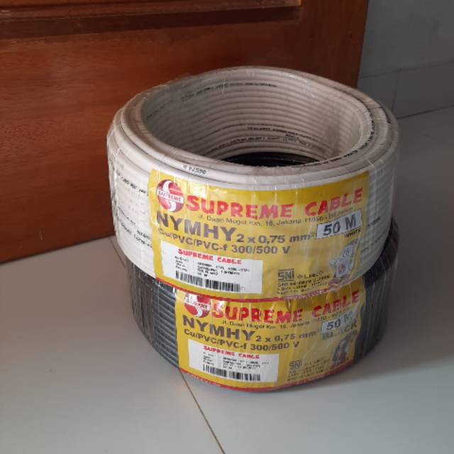 SUPREME Kabel Serabut 2 x 0.75 NYMHY NYYHY meters (per meter) murah
