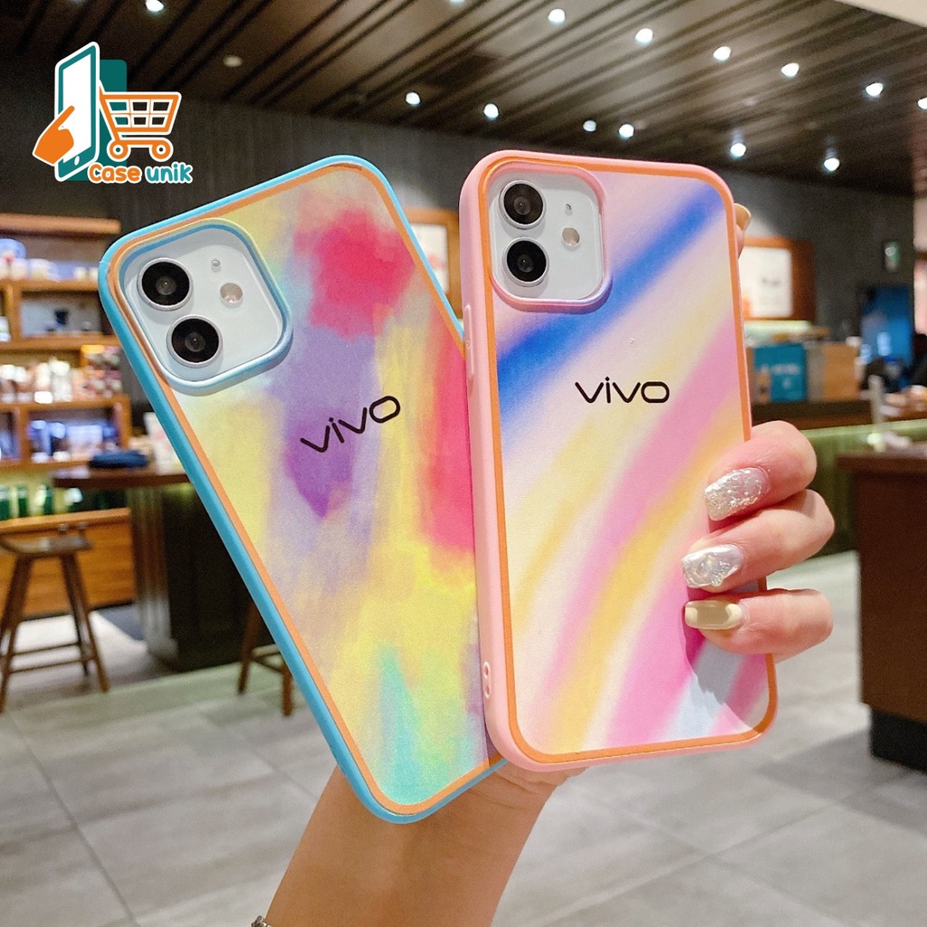 SS044 SOFTCASE RAINBOW VIVO Y12 y15 y17 Y20 y20s y12s Y30 y50 Y30i Y51 Y91 y93 y95 Y91c y1s Y67 V5 Y71 Y7I Y81 Y81C CS3238