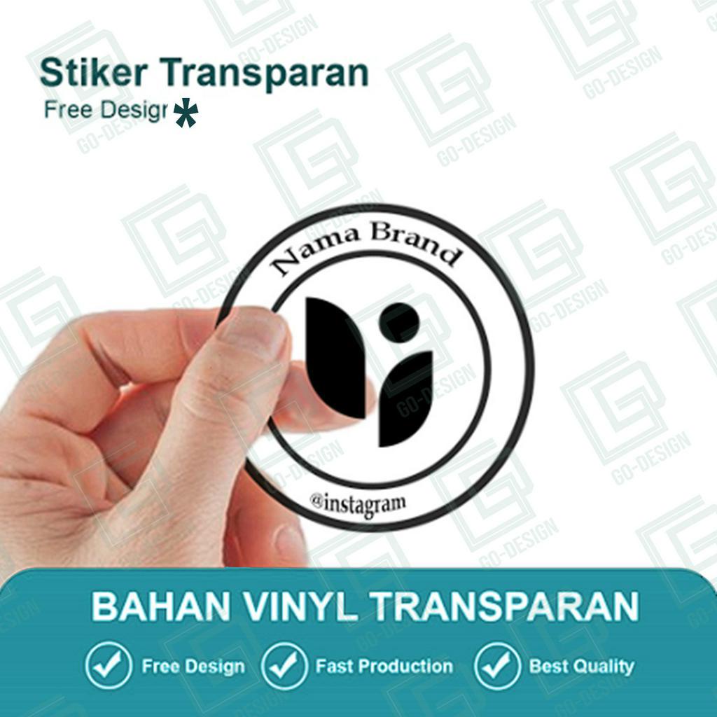 

CETAK STIKER TRANSPARANT CUSTOME / LABEL STIKER BOTOL MINUMAN / PRODUK MAKANAN