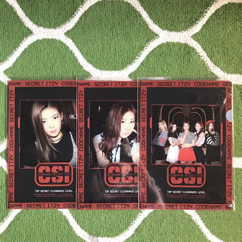 ITZY CSI OFFICIAL CLEARFILE LIA CHAERYEONG GROUP