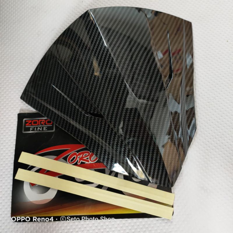 Visor Beat fi Esp New 2015-2016 Hitam dan carbon kilat Zoro