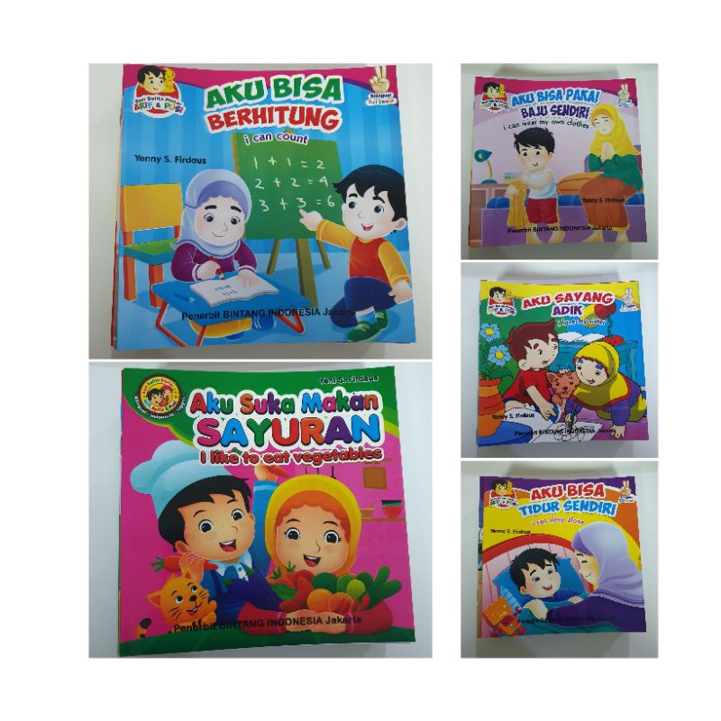 Buku Anak SERI BALAITA PINTAR (dua bahasa) paket 1pcs + 5 pcs