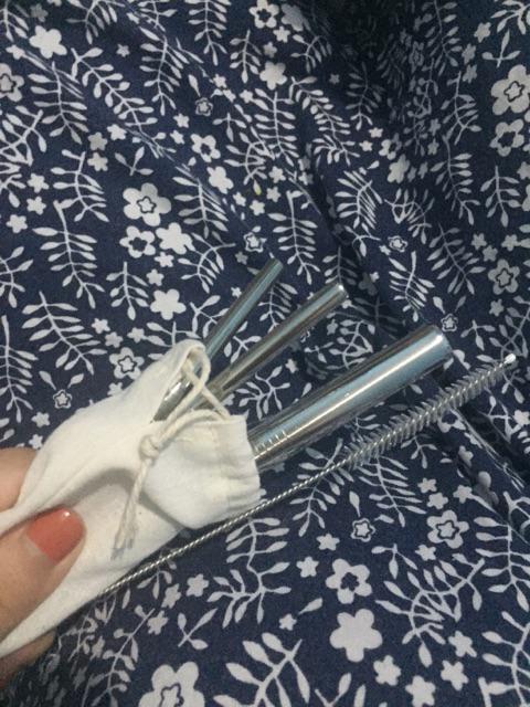 Reusable Stainless Steel Straw - Set Bubble Drink