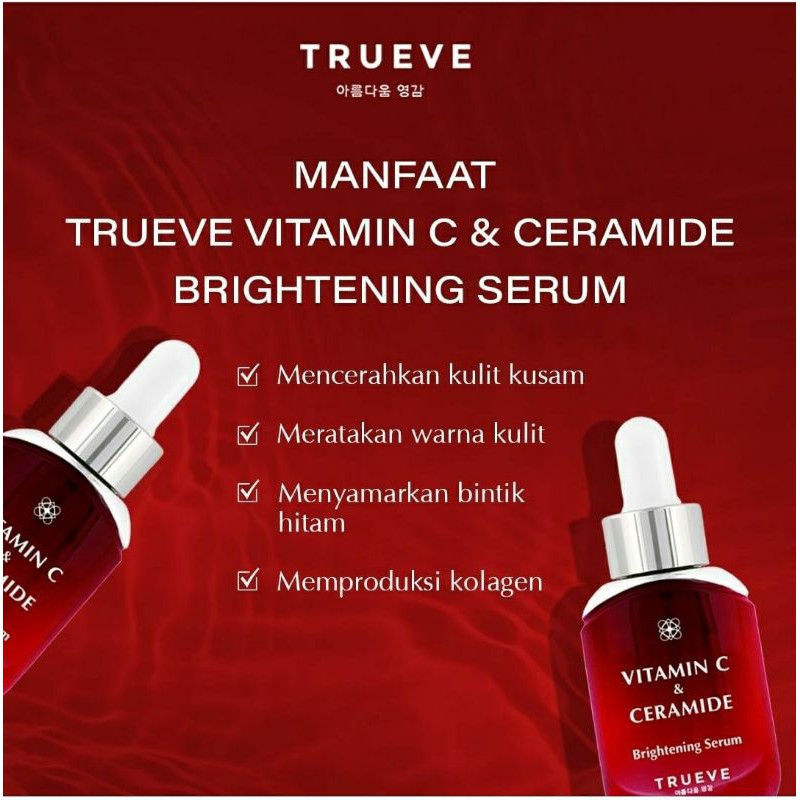 [BPOM] Trueve Serum | Niacinamide | Acne Serum | Vitamin C Serum | Galactomyces &amp; Peptide Anti Aging