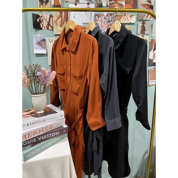Hm double pocket  shirt dress