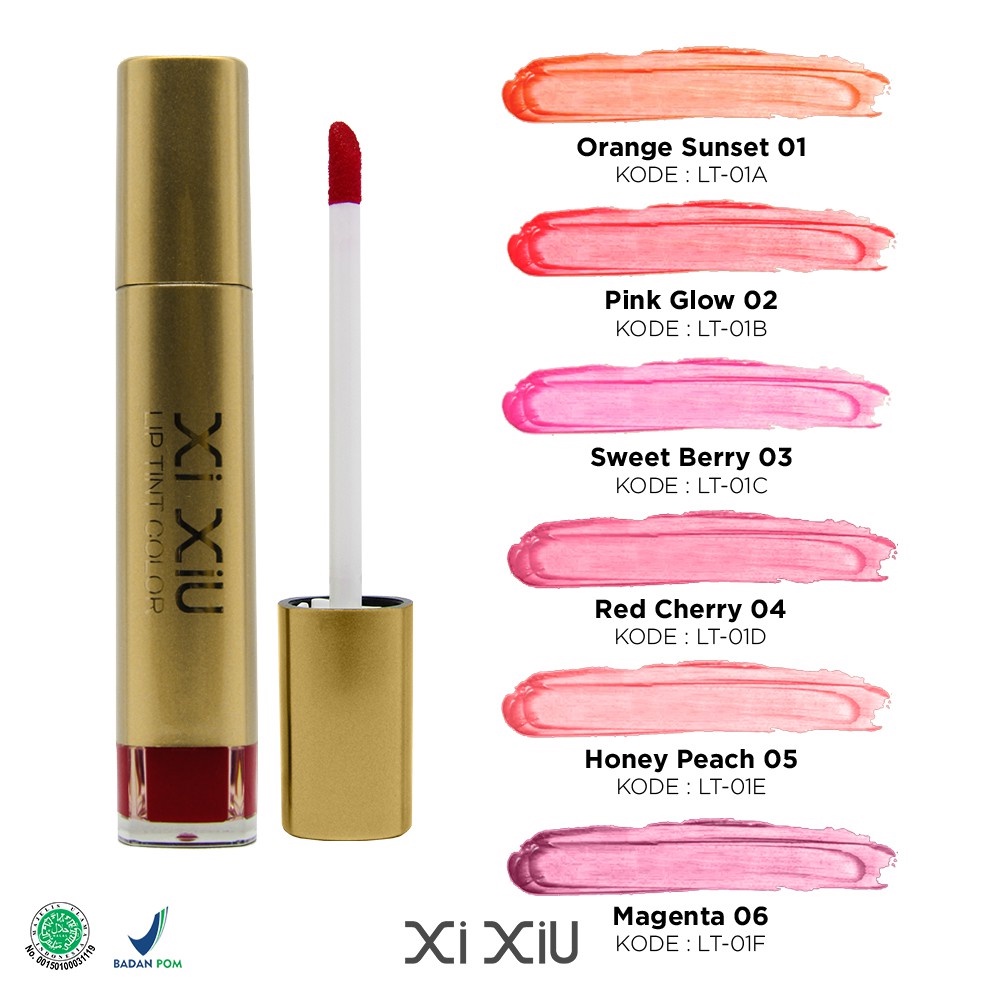 ❤ BELIA ❤ Xi Xiu Lip Tint Color BPOM Halal XIXIU Liptint