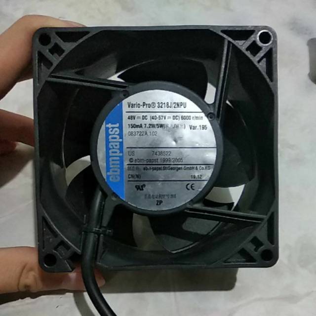 Fan ebmpapst dc 48v 9cm high speed