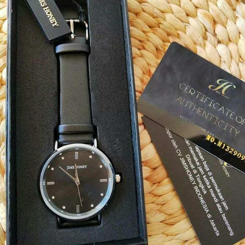 JIMS HONEY JAM 8123 jam tangan elegan analog anti air wanita kado cewek import murah-6