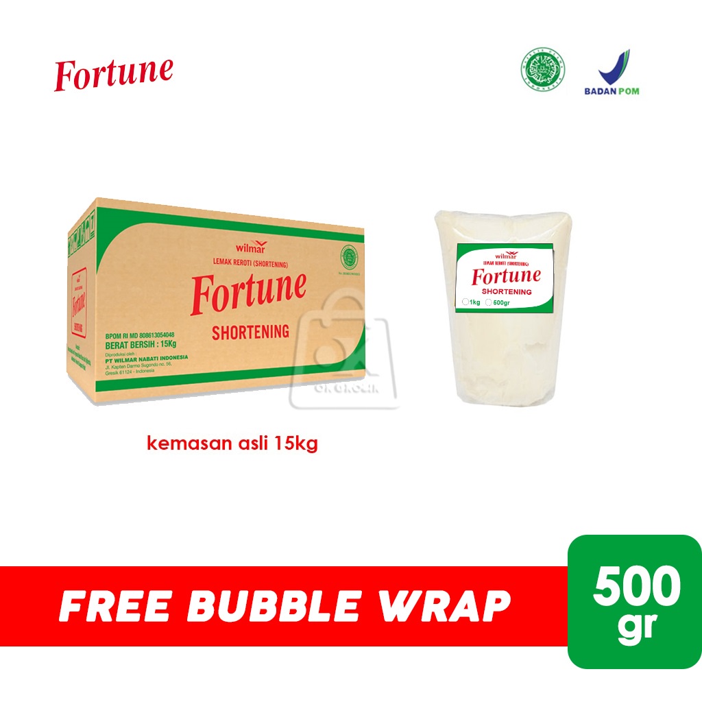 

Fortune Shortening / Mentega Putih / Lemak Reroti (500 gr)