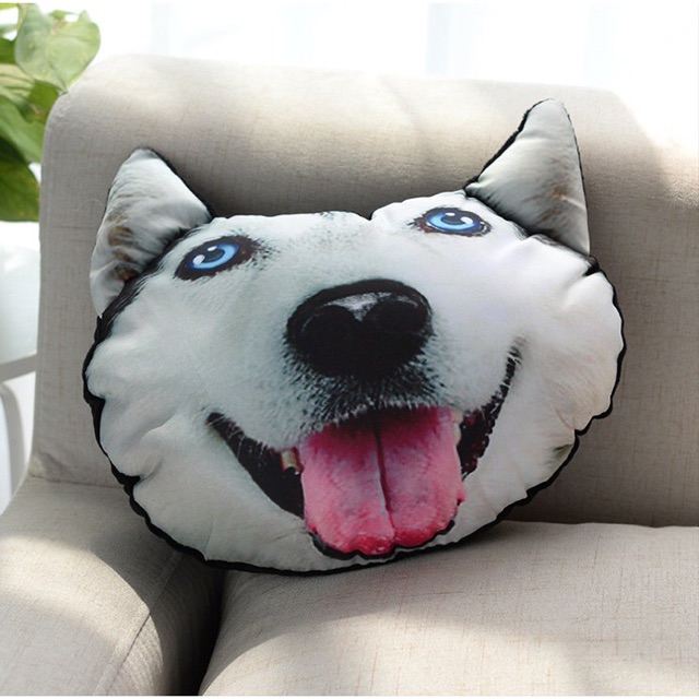 Bantal Kepala Jok Mobil Anjing Doggy Singa Lion Cat Kucing Kitty Lucu