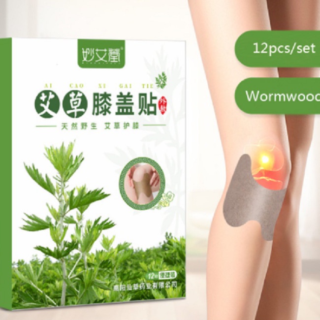 Sumifun 12pcs/kantong Koyo Lutut Ekstrak Wormwood - MIRACLE NATURAL INGREDIENTS KNEE PLASTER STICKER