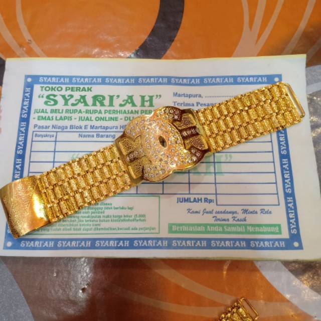 Gelang rolek Chanel ada tok 99( perak -+60 grm)