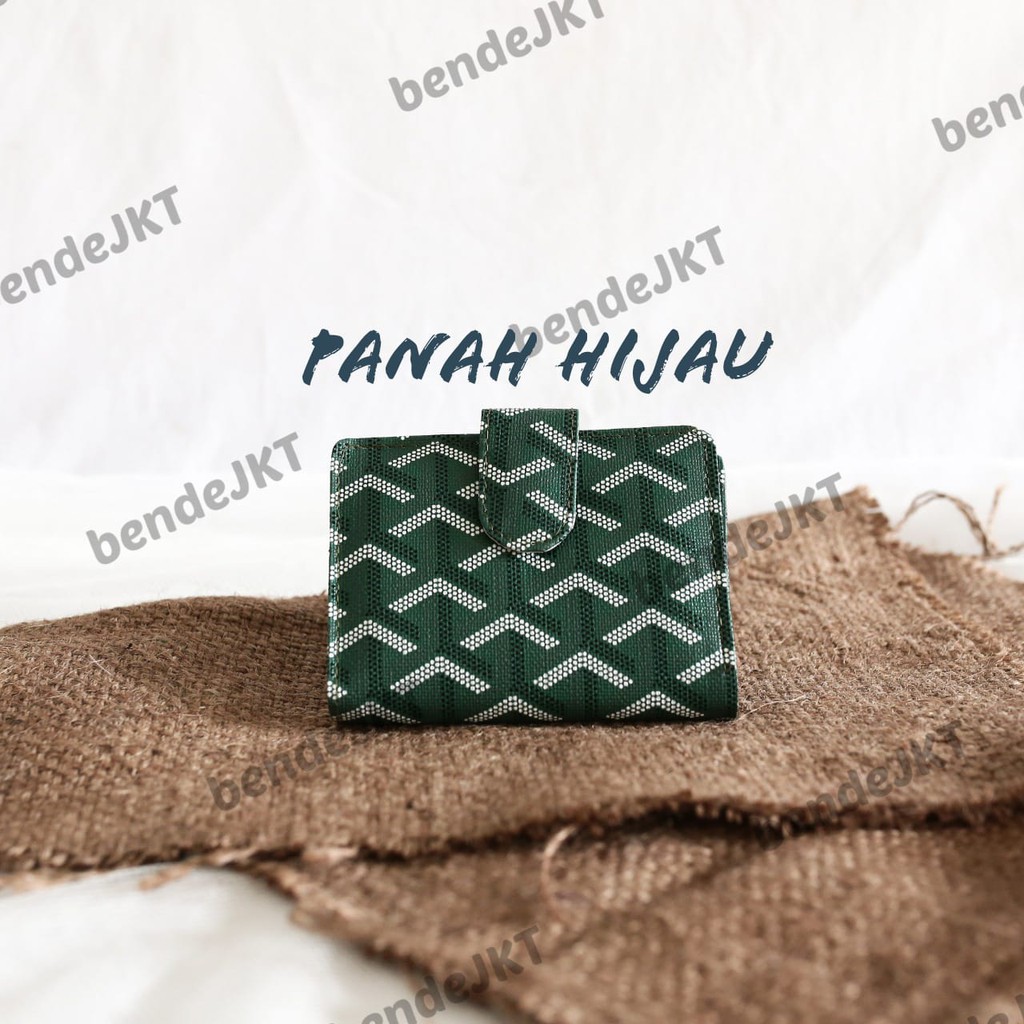 BENDE - DOMPET KARTU MOTIF PANAH DAN UANG KERTAS PREMIUM WANITA IMPORT TEMPAT KARTU CARD