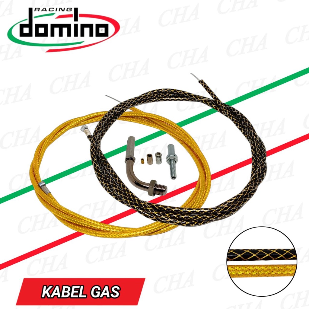 kabel gas serat 190cm universal serat hitam