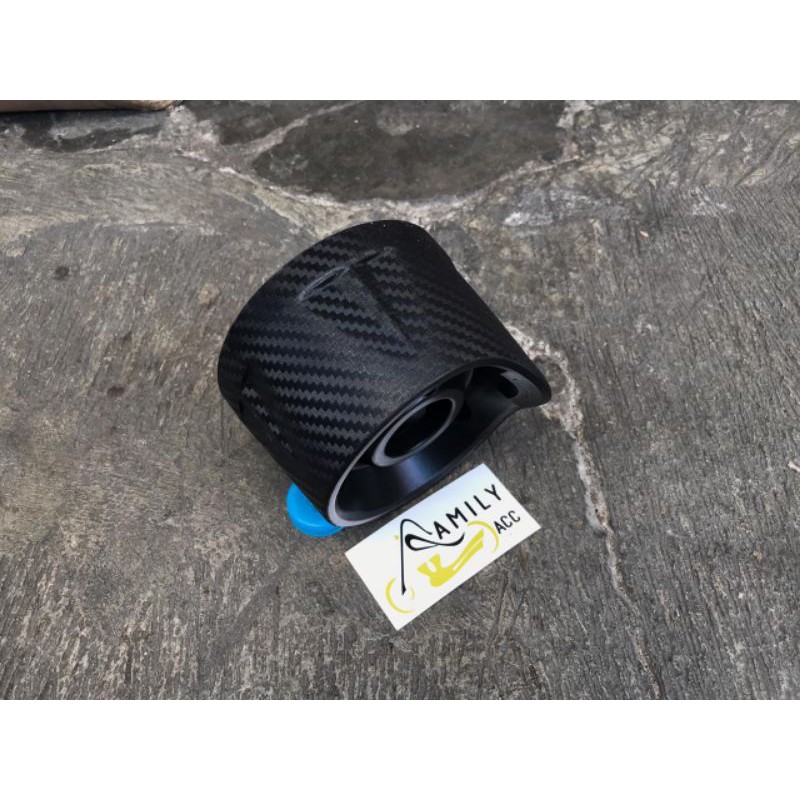 Cover Tutup Corong Knalpot Muffler Karbon Carbon All New Honda Pcx 150 Dan Pcx 160 New Berkualitas